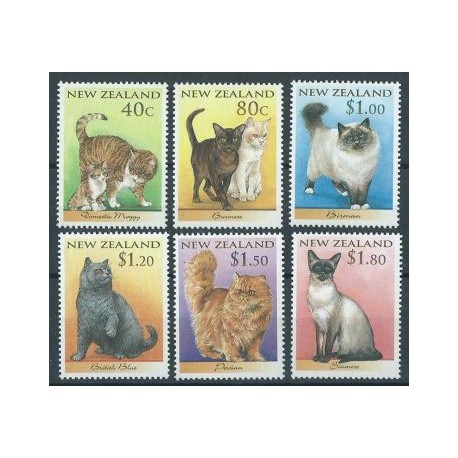Nowa Zelandia - Nr 1651 - 56 1998r - Koty