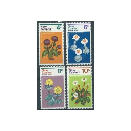 Nowa Zelandia - Nr 584 - 87 1972r - Kwiaty