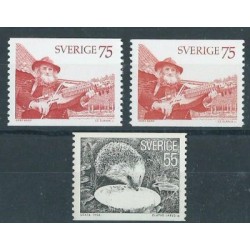 Szwecja - Nr 923 -  24 X,Y 1975r - Ssaki - Muzyka - Słania