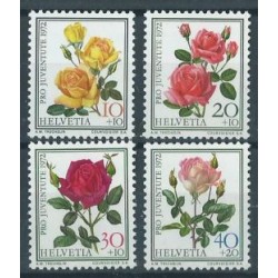 Szwajcaria - Nr 984 - 87 Pro Juventute 1972r  - Kwiaty