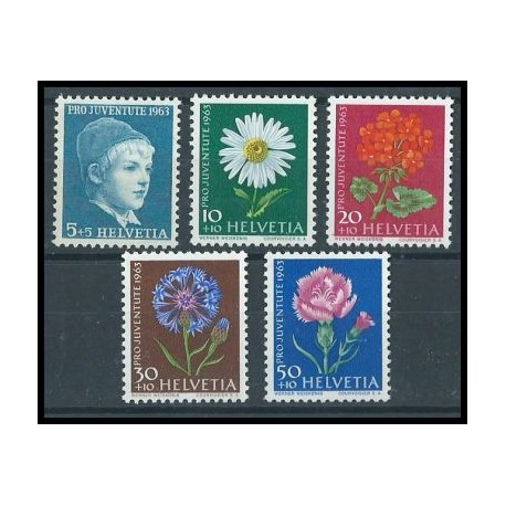Szwajcaria - Nr 786 - 90 Pro Juventute 1963r - Kwiaty