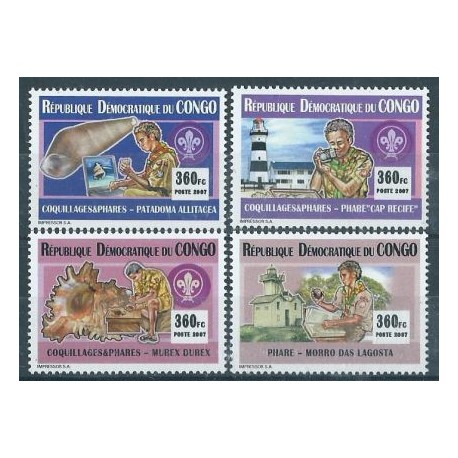 Kongo - Nr 1925 - 28 2008r - Muszle - Latarnia - Scauting