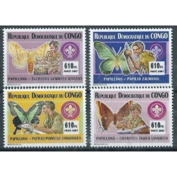 Kongo - Nr 1933 - 35 2007r - Motyle - Scauting