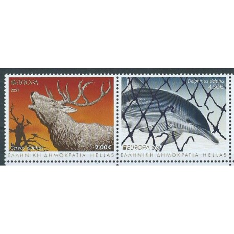 Grecja - Nr 3110 - 11 A 2021r - CEPT - Ssaki - Ssaki morskie