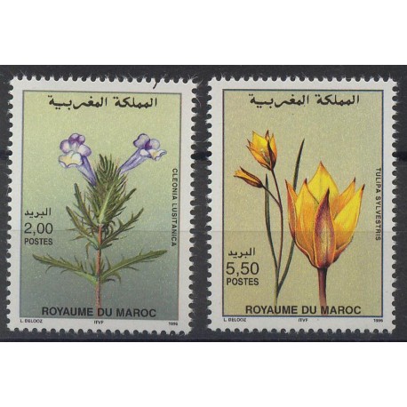 Maroko - Nr 1282 - 83 1996r - Kwiaty