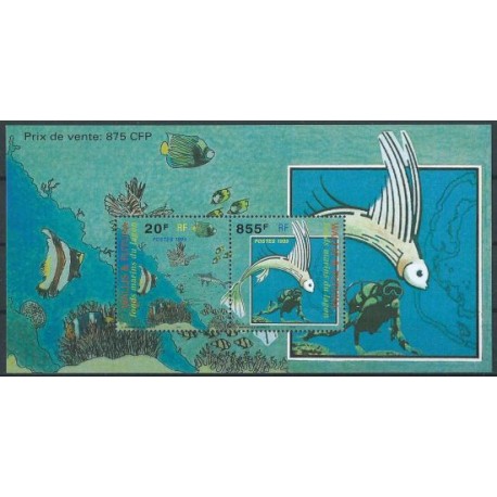 Wallis & Futuna - Bl 8 1999r - Ryby - Płetwonurek