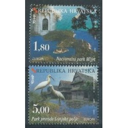 Chorwacja - Nr 498 - 99 1999r - CEPT - Ptaki - Krajobraz