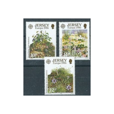 Jersey - Nr 378 - 80 1986r - CEPT - Kwiaty