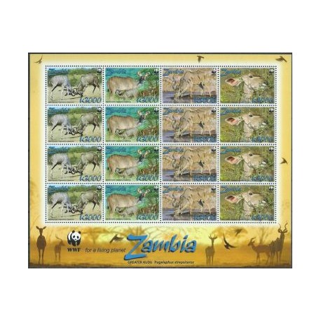Zambia - Nr 1606 - 09 Klb 2008r - WWF - Ssaki