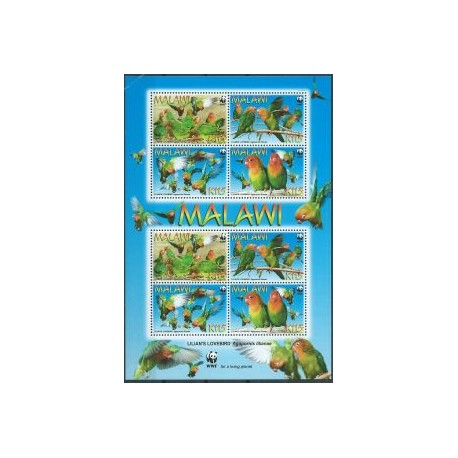 Malawi - Nr 819 - 22 Klb m2009r - WWF - Ptaki
