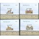 Mozambik Nr 3658 - 61 Bl Lux 2009r - WWF - Ssaki