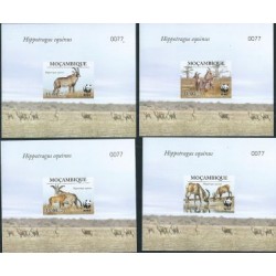 Mozambik Nr 3658 - 61 Bl Lux 2009r - WWF - Ssaki