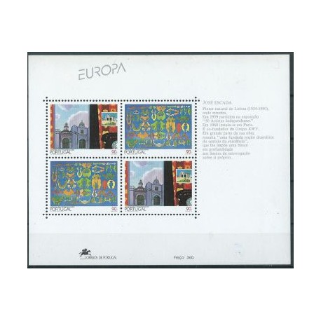 Portugalia - Bl 93 1993r - CEPT - Malarstwo