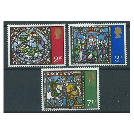 Wielka Brytania - Nr 587 - 89 1971r - Boże Narodzenie