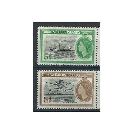 Turks & Caicos - Nr 178 - 79 1959r - Marynistyka  - Ptaki