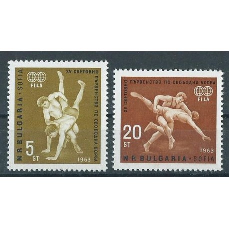 Bułgaria - Nr 1383 - 84 1963r - Sport