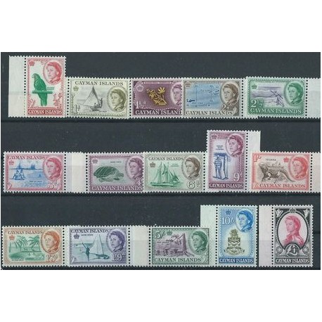 Kajmany - Nr 154 - 68 1962r -  Ryba -  Ptak -  Kol. angielskie
