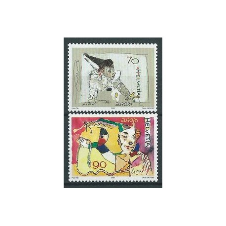 Szwajcaria - Nr 1794 - 95 2002r - CEPT - Cyrk