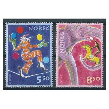 Norwegia - Nr 1446 - 47 2002r  CEPT - Cyrk