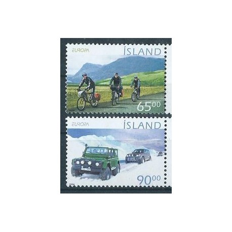 Islandia - Nr 1066 - 67 2004r - CEPT - Samochód