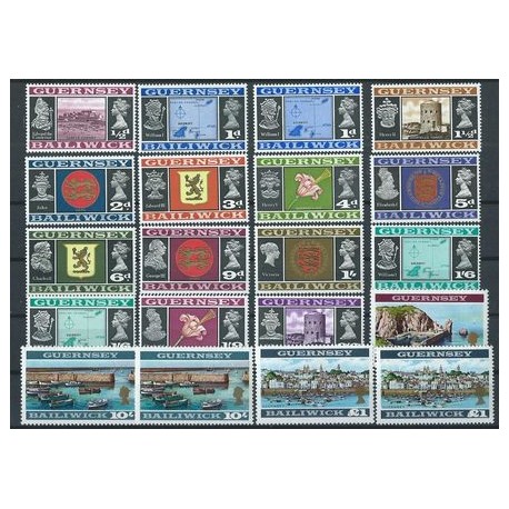 Guernsey - Nr 008 - 23 Odmiany 1969r - Krajobrazy