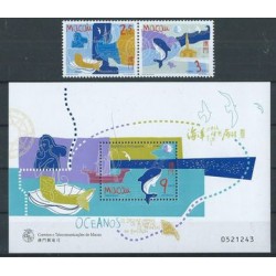Macau - Nr 969 - 70 Bl 55 1998r - Ssaki morskie