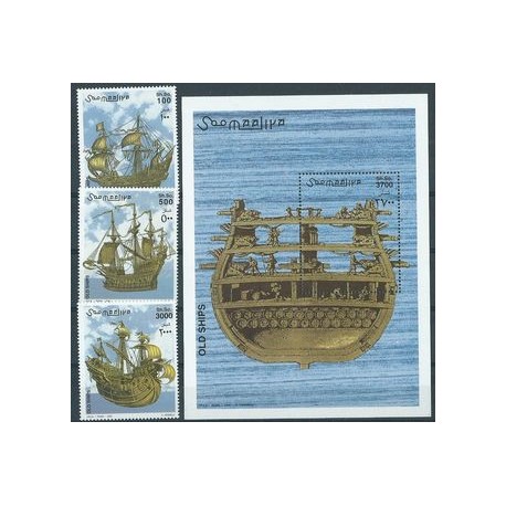 Somalia - Nr 979 - 81 Bl 97 2002r - Marynistyka