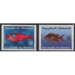 Maroko - Nr 1440 - 41 2003r - Ryby