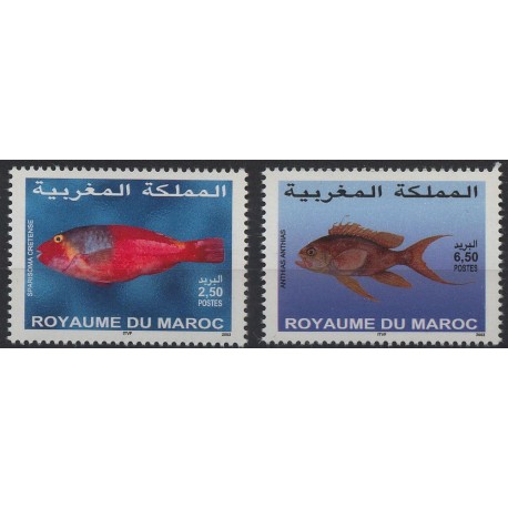Maroko - Nr 1440 - 41 2003r - Ryby