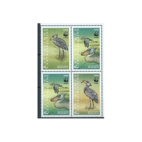 Centralna Afryka  - Nr 2211 - 14 1999r - WWF -  Ptaki