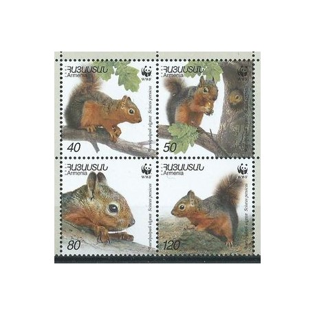 Armenia - Nr 435 - 38 2001r - WWF - Ssaki