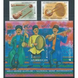 Azerbedżan - Nr 1038 - 39 Bl 139 2014r - CEPT - Muzyka
