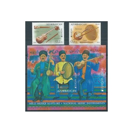 Azerbedżan - Nr 1038 - 39 Bl 139 2014r - CEPT - Muzyka