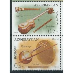 Azerbejdżan - Nr 1038 - 39 D/D 2014r - CEPT - Muzyka