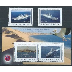 Namibia - Nr 1482 - 83 Bl 86 2014r - Marynistyka - Militaria
