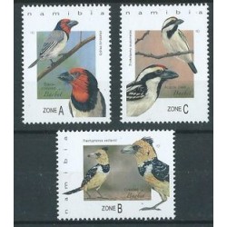 Namibia - Nr 1558 - 60 2017r - Ptaki