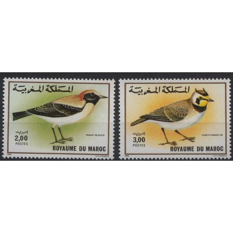 Maroko - Nr 1163 - 64 1989r - Ptaki