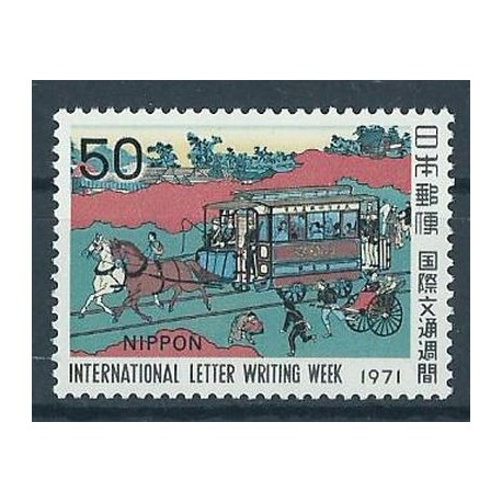 Japonia - Nr 1121 1971r - Konie