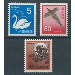 Japonia - Nr 1128 - 30 1971r - Ptaki - Ssaki
