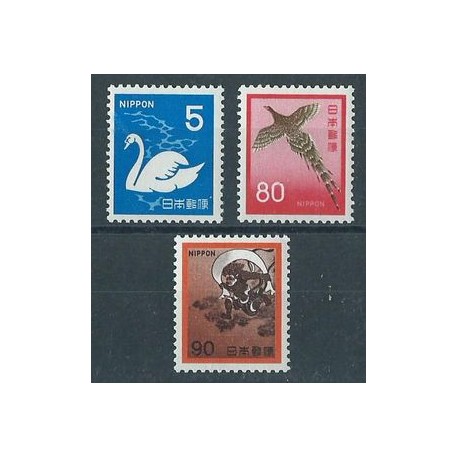 Japonia - Nr 1128 - 30 1971r - Ptaki - Ssaki