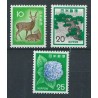 Japonia - Nr 1135 - 37 1972r - Ssaki - Kwiaty