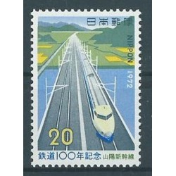 Japonia - Nr 1144 1972r - Koleje