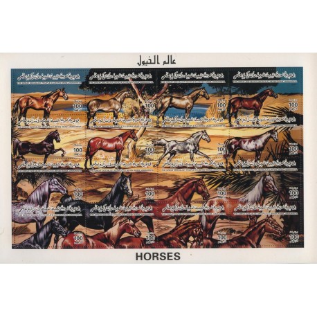 Libia - Nr 2351 - 66 Klb 1996r - Konie
