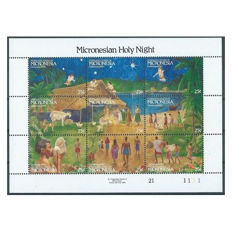 Mikronezja - Nr 203 - 11 1990r  - Boże Narodzenie