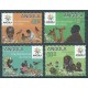 Angola - Nr 1835 - 38 2010r - Ptaki - Ssaki - Pies