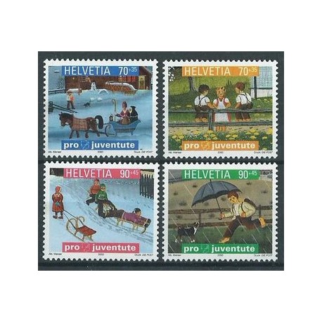 Szwajcaria - Nr 1740 - 43 2000r - Pro Juventute