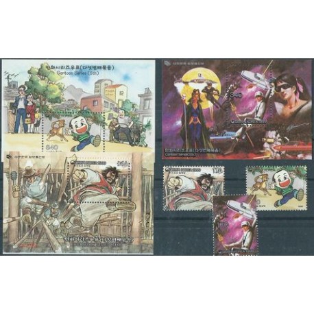 Korea S. - Nr 2011 - 13 Bl 657 - 59 1999r - Bajki