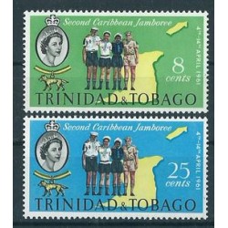 Trynidad & Tobago - Nr 187 - 88 1961r - Scauting - Kol. angielskie