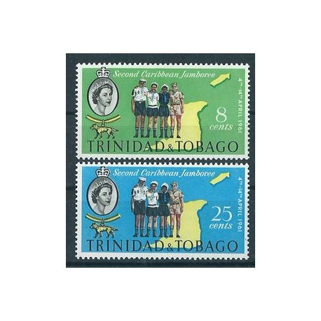 Trynidad & Tobago - Nr 187 - 88 1961r - Scauting - Kol. angielskie