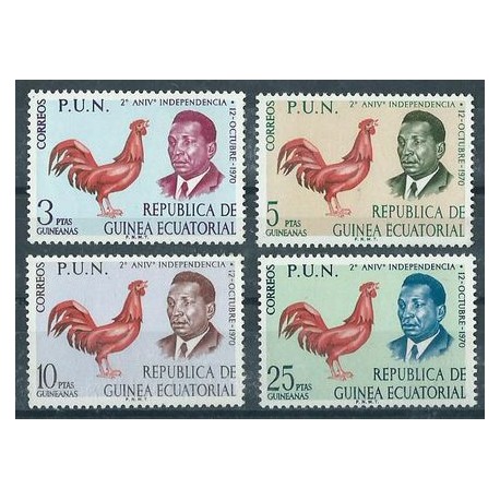 Gwinea Równikowa - Nr 011 - 14 1971r - Ptaki